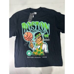 NBA Boston Celtics 18 Championships T Shirt Original Use Boxy Fit Black Medium